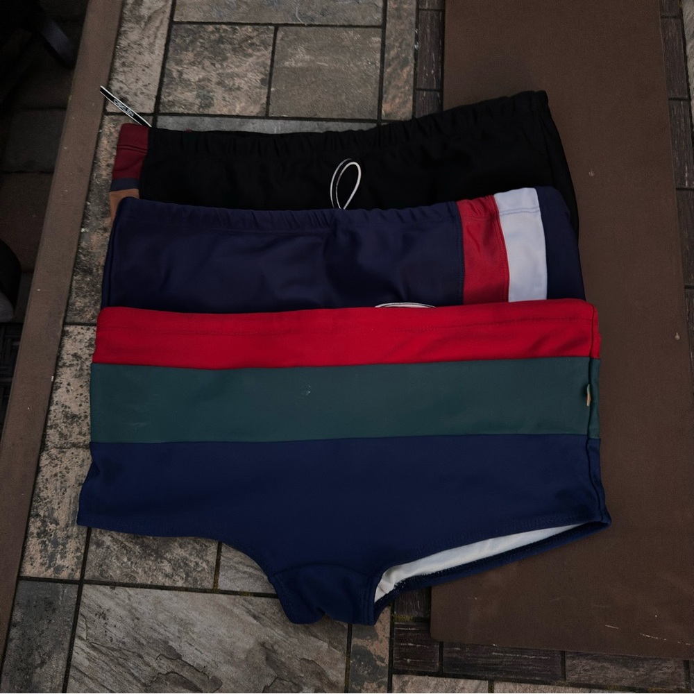 3 Colorful Men's Swim Trunks